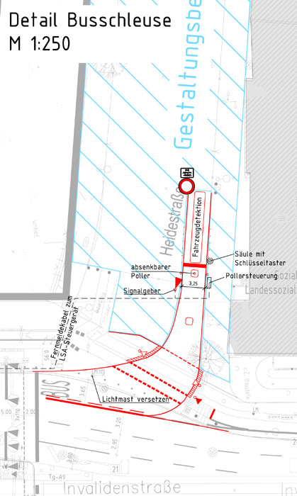 Neue Busverkehrsflächen am Hauptbahnhof