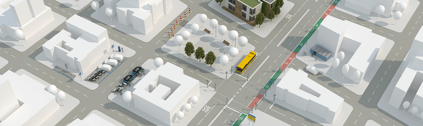 Städtisches Straßenbild — stadtraum GmbH Ingenieurbüro für urbane Mobilität