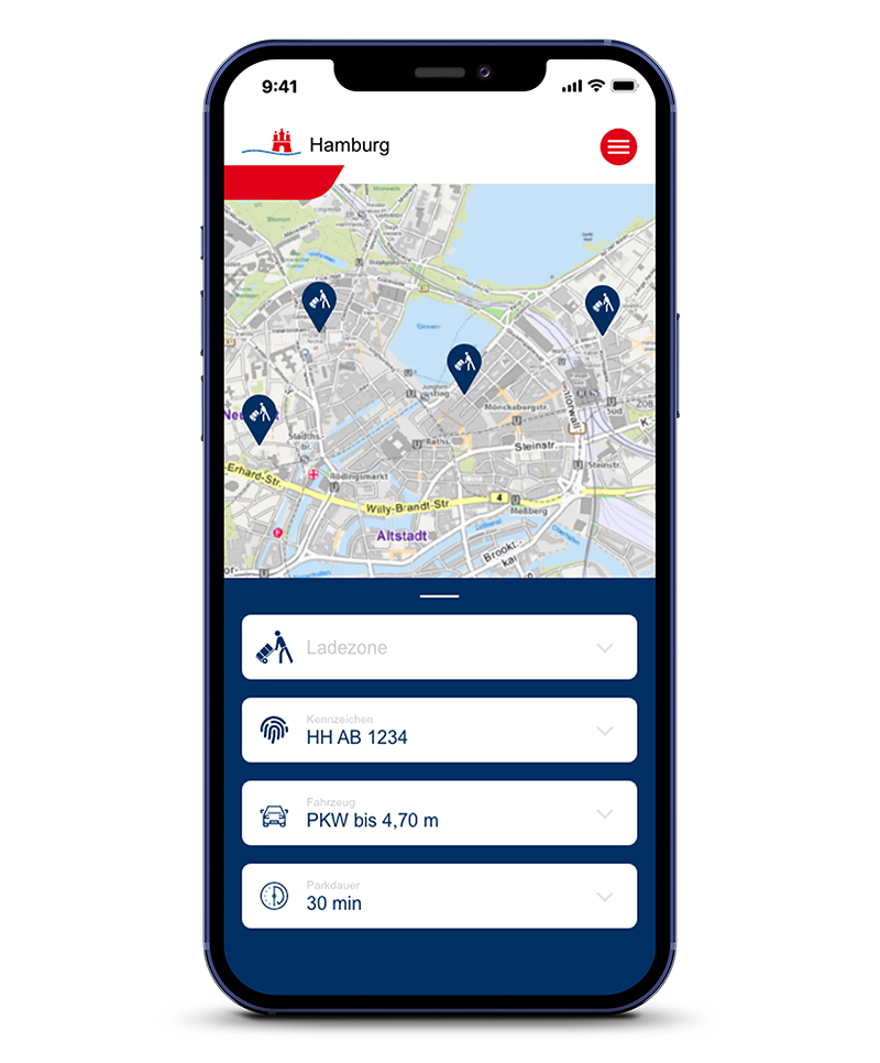 SmaLa App: Ladezone finden