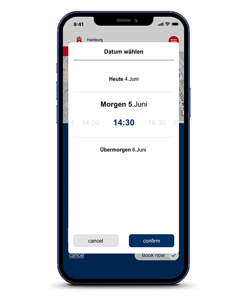 SmaLa App: Zeit wählen